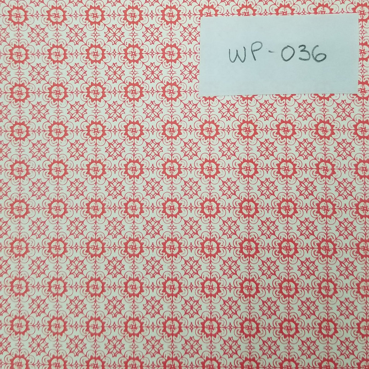 Flowers and Squares / Red