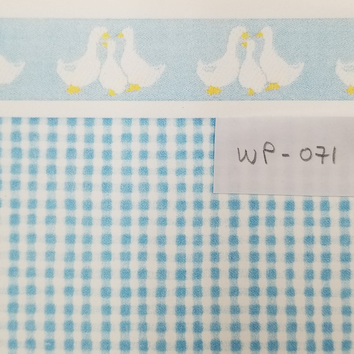 Blue Squares with Ducks Border by New Creations