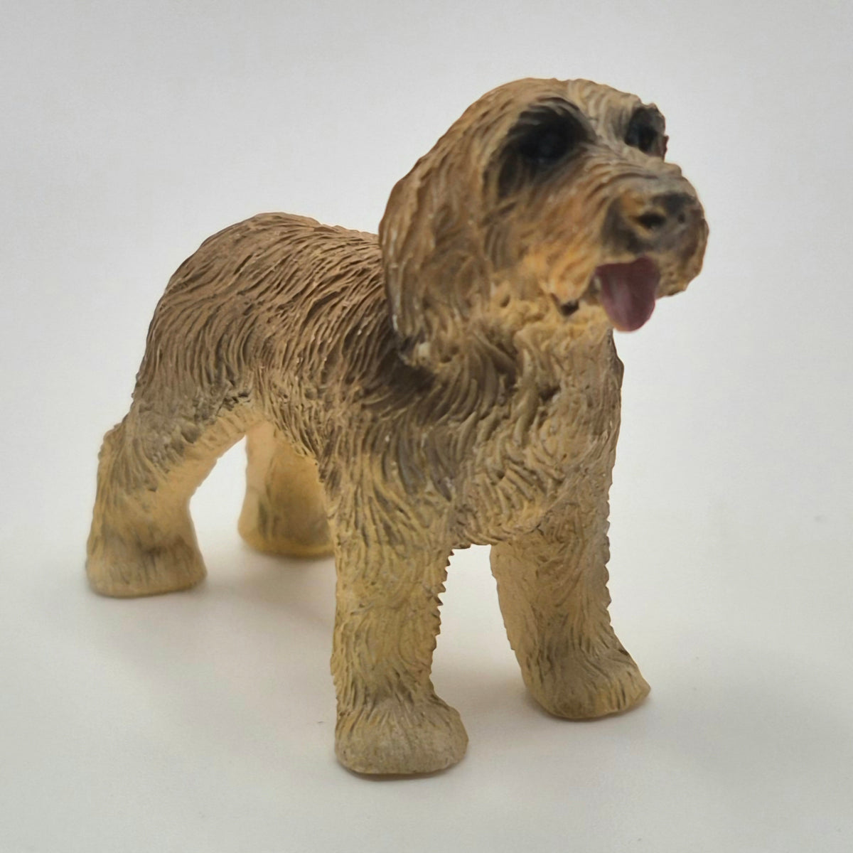 Light Brown Dog - Converted Christmas Ornament - 1/12 Scale Dollhouse Miniature