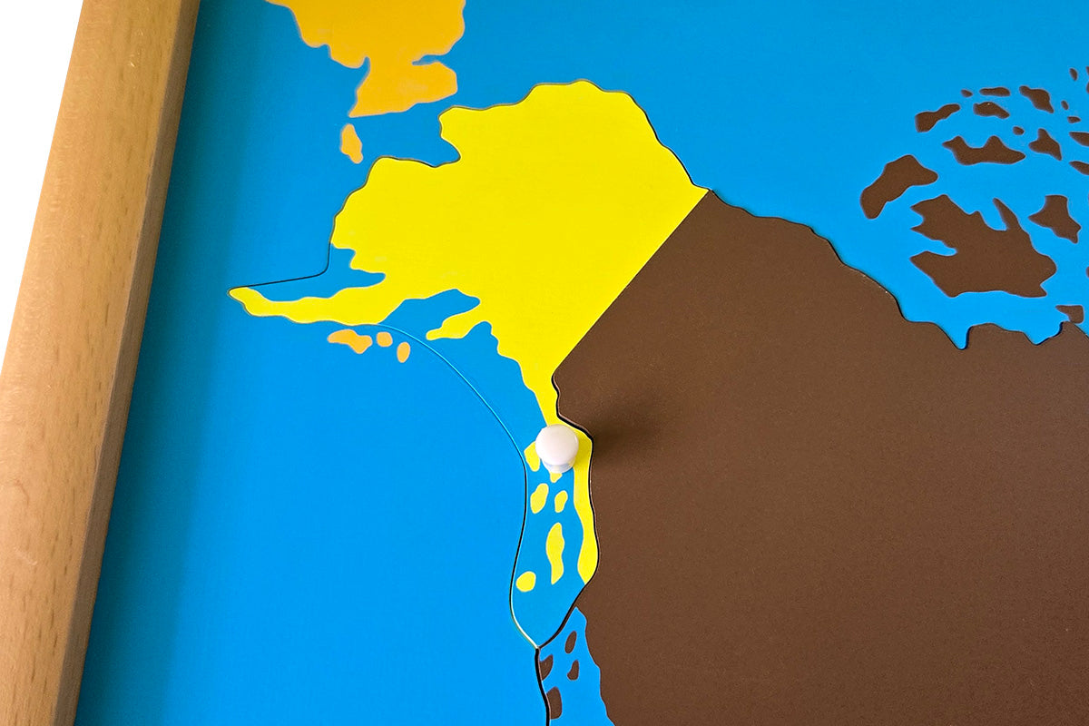 Alaska - Puzzle Piece of North America (Plastic Knob)