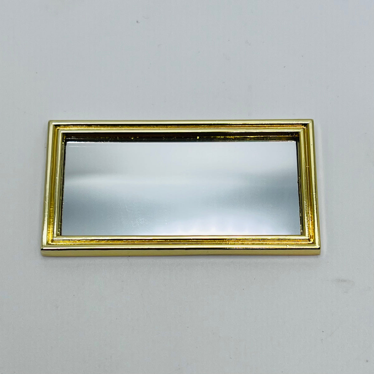 Rectangular Gold Mirror - 1/12 Scale Dollhouse Miniature