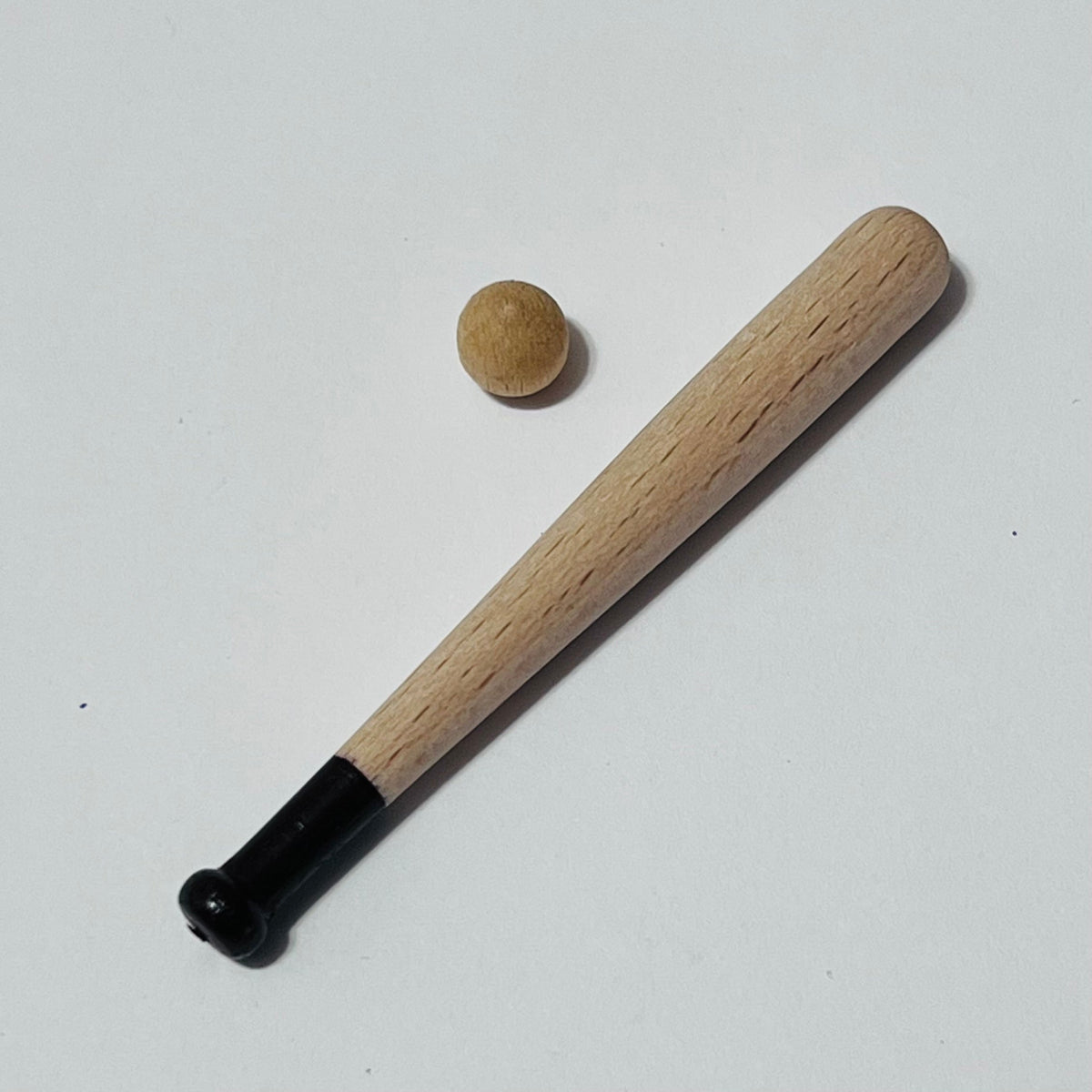 Baseball Bat and Ball - 1/12 Scale Dollhouse Miniature