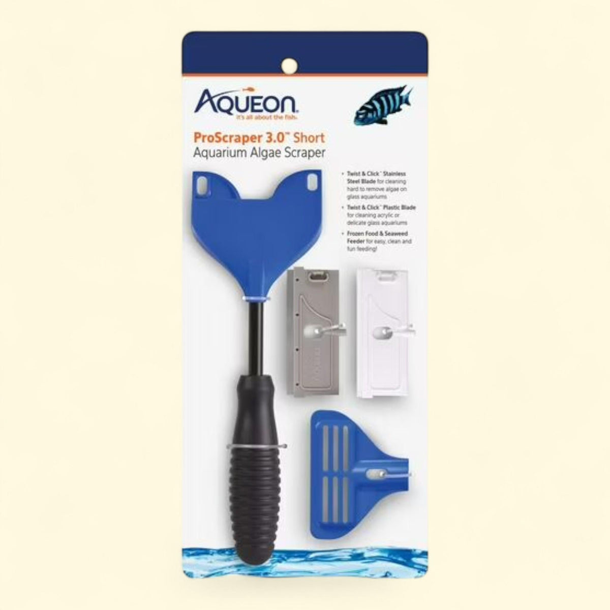 Aqueon ProScraper 3.0 Short Aquarium Algae Scraper, 1 count