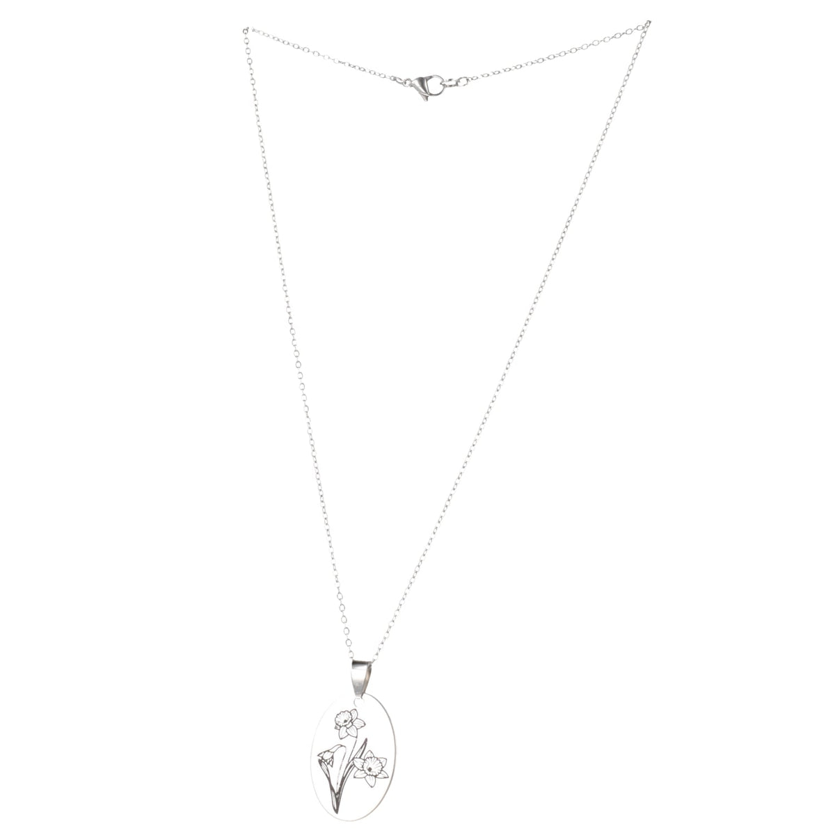 March Birth Flower Necklace - Daffodil