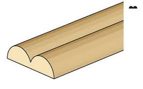 Scale Wood - Basswood - Trim - Double Bead 1/8"