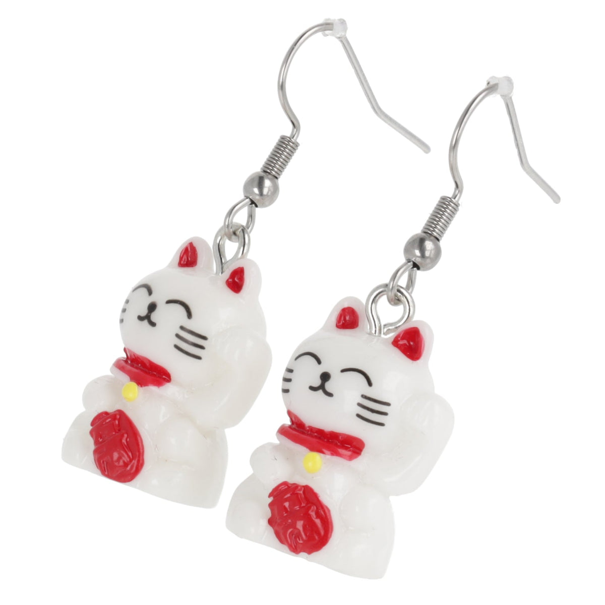 Lucky You! Waving Cat Earrings