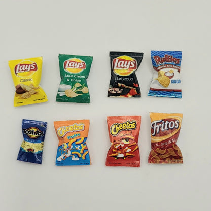 Individual Size Bags of Chips - 1/12 Scale - Dollhouse