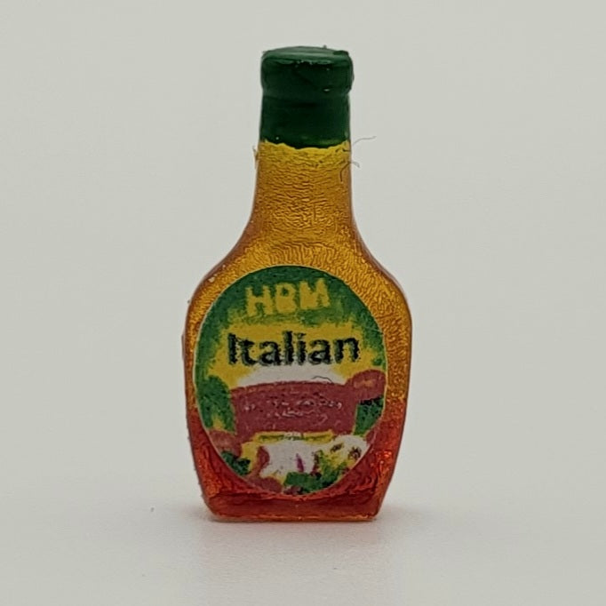 1/12 Scale Bottle of Salad Dressing - Dollhouse Miniature