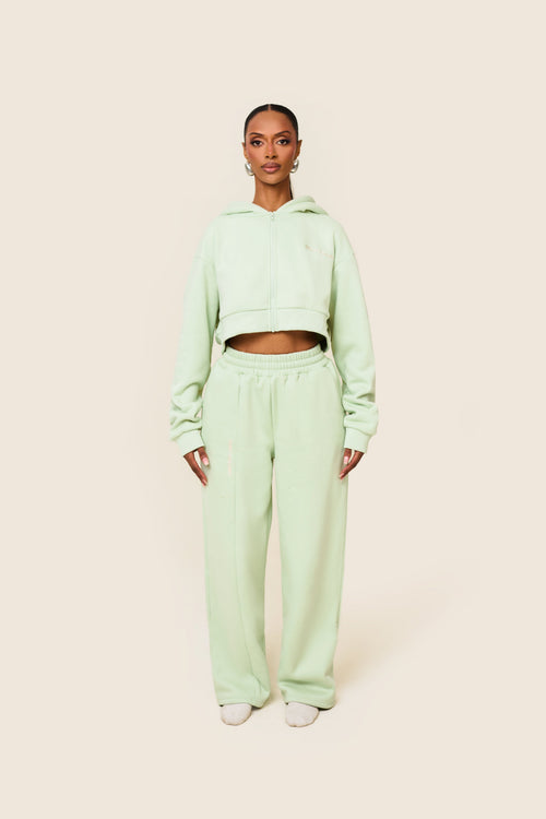The Essentials Cropped Jacket in Sage