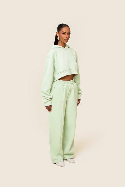 The Essentials Cropped Jacket in Sage