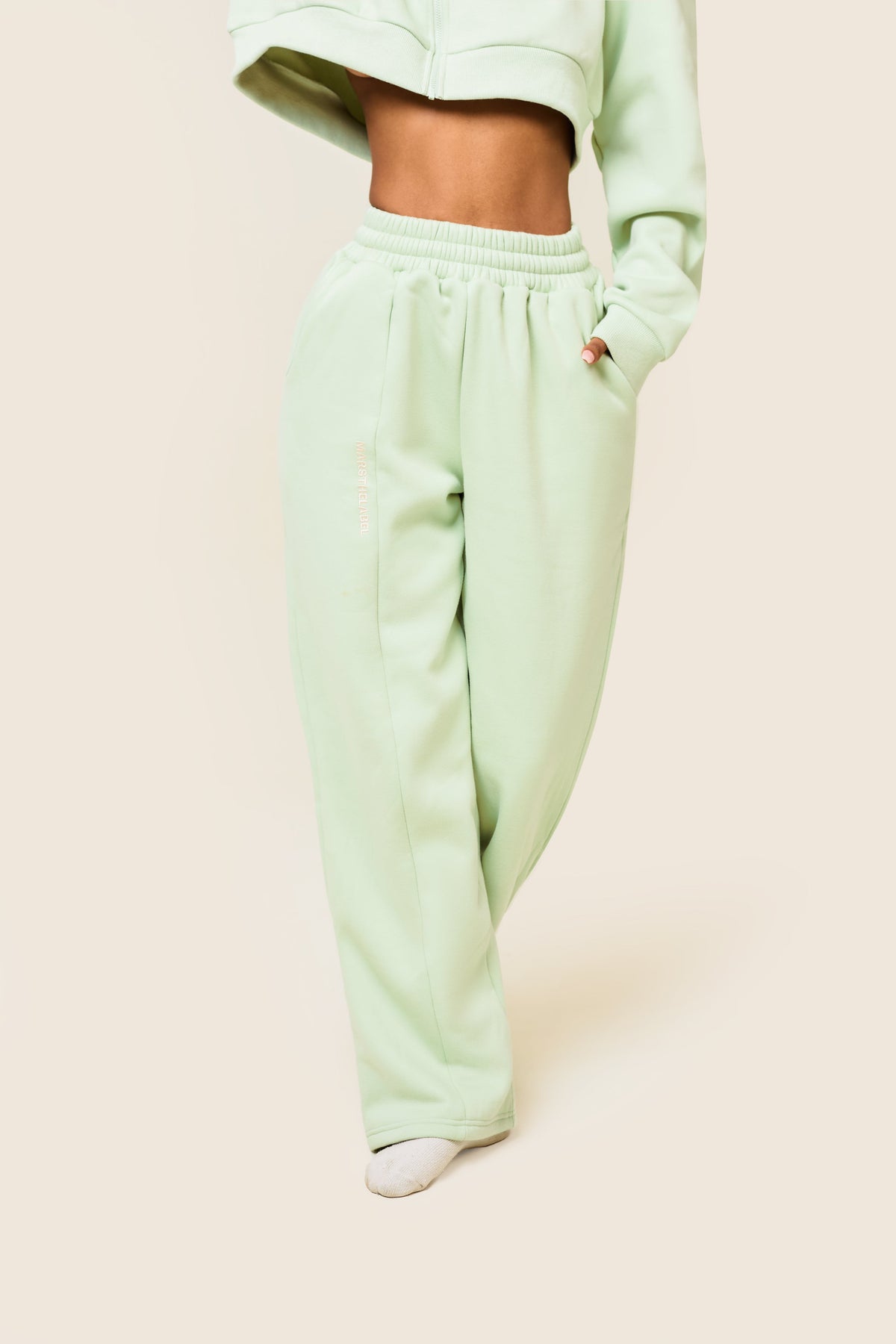 The Essentials Cropped Jacket in Sage