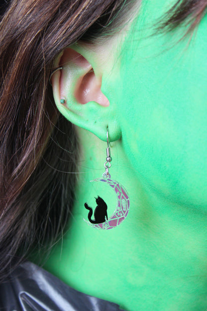 Meow Moon Earrings