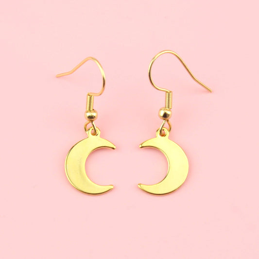 Luna Moon Earrings (Gold Plated)