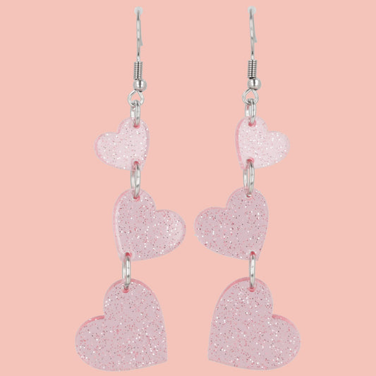 Love Is In The Air Earrings - Pink