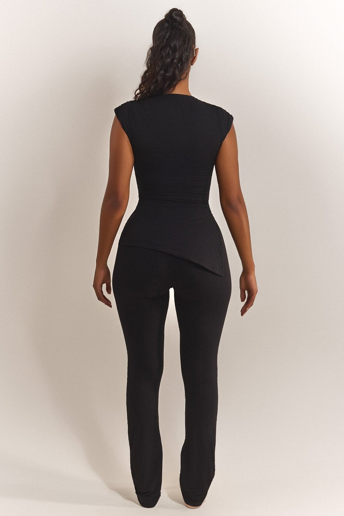 The Drape Ruche Top in Black