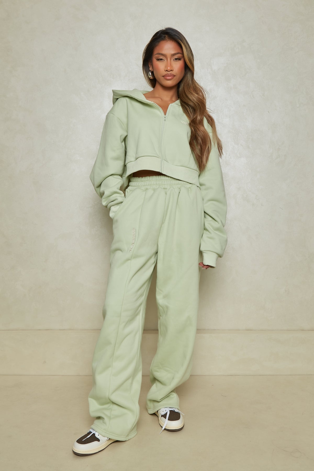 The Essentials Cropped Jacket in Sage