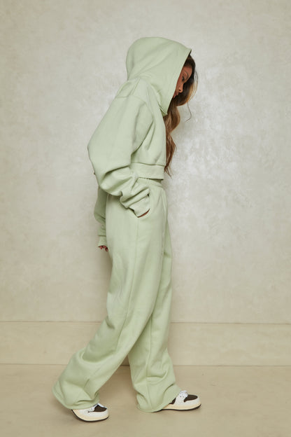 The Essentials Cropped Jacket in Sage