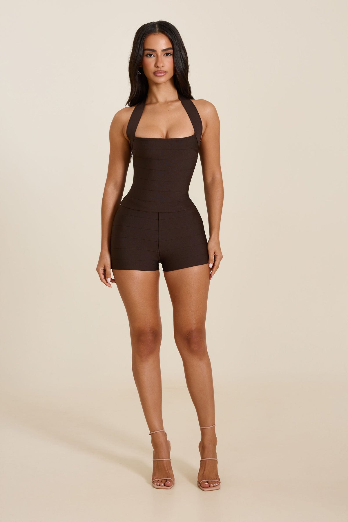 The Natalia Mini Shorts in Brown