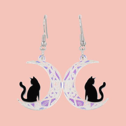 Meow Moon Earrings