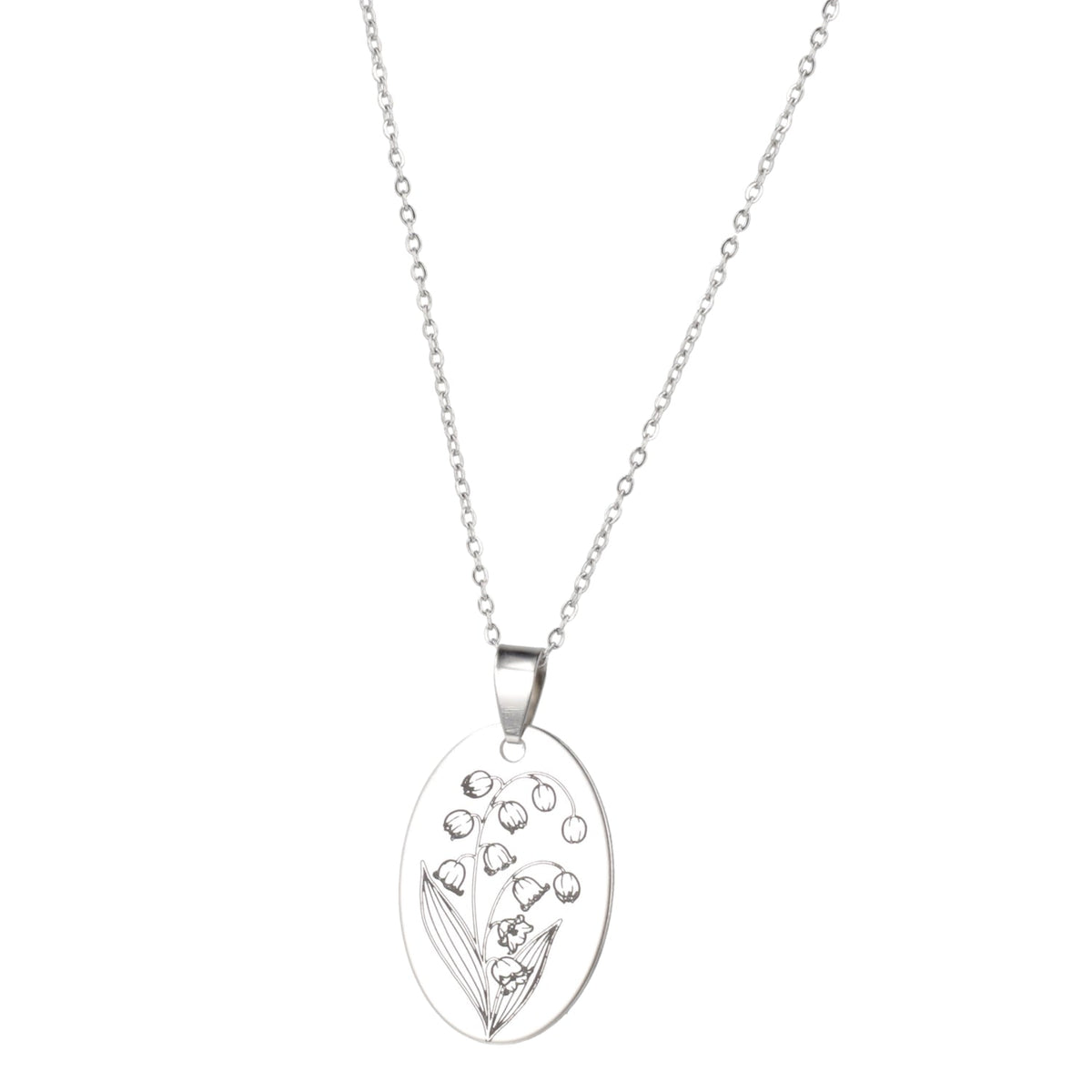May Birth Flower Necklace - Lily of the Valley